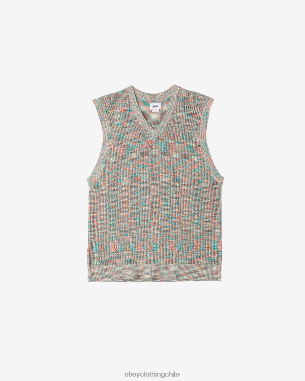 ropa 40VX127 hombres chaleco tipo suéter clynton OBEY multi