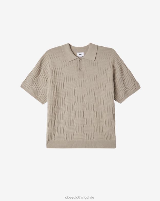 ropa 40VX130 hombres suéter polo alfred OBEY Gris plateado