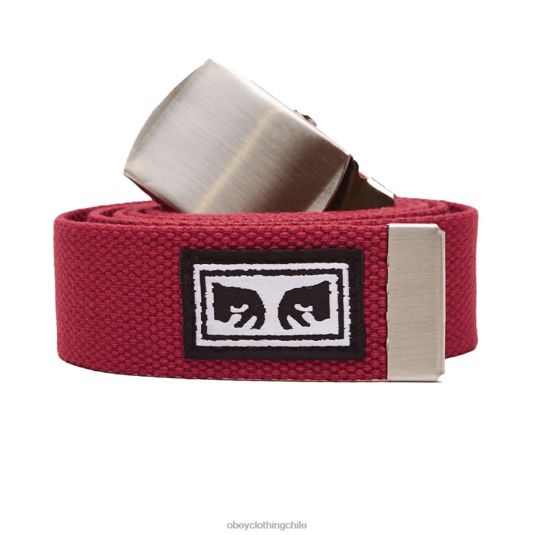 accesorios 40VX1062 hombres cinturón tejido para niño grande OBEY salsa picante