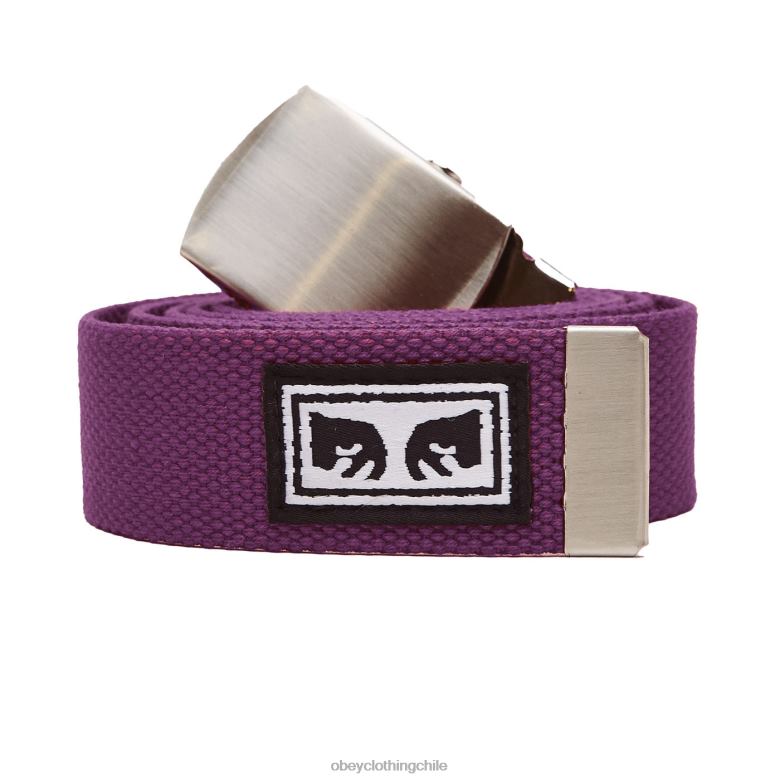 accesorios 40VX1064 hombres cinturón tejido para niño grande OBEY orquídea