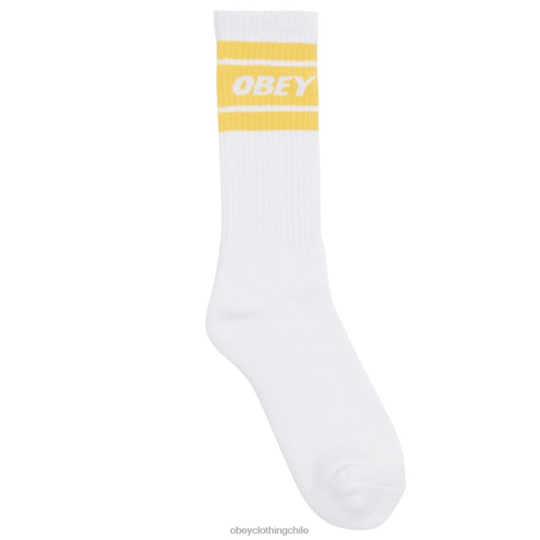 accesorios 40VX1069 hombres calcetines cooper ii OBEY blanco/panal
