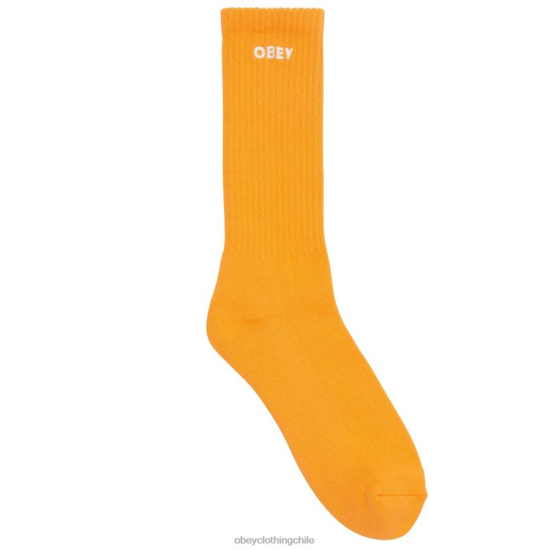 accesorios 40VX1072 hombres calcetines atrevidos OBEY batido de papaya