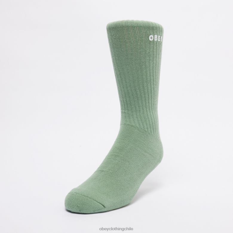 accesorios 40VX1073 hombres calcetines atrevidos OBEY iceberg verde
