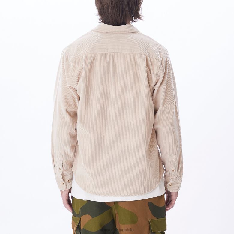 ropa 40VX760 hombres camisa de millas OBEY Gris plateado