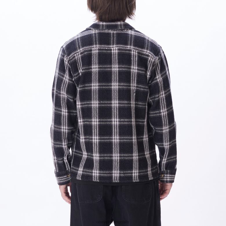 ropa 40VX763 hombres camisa wes OBEY negro múltiple