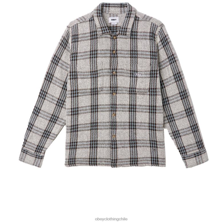 ropa 40VX764 hombres camisa wes OBEY multi sin blanquear