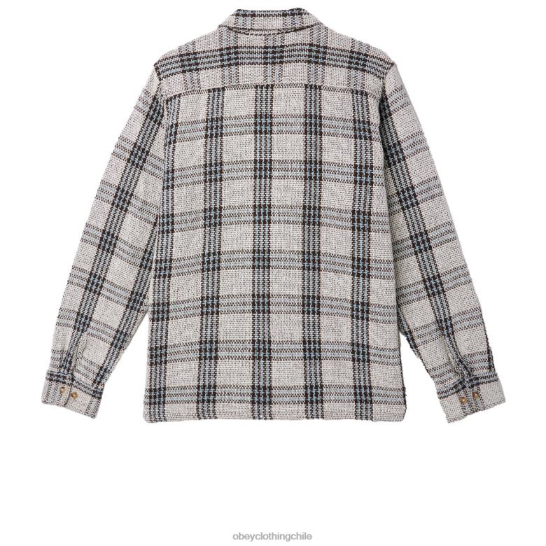 ropa 40VX764 hombres camisa wes OBEY multi sin blanquear