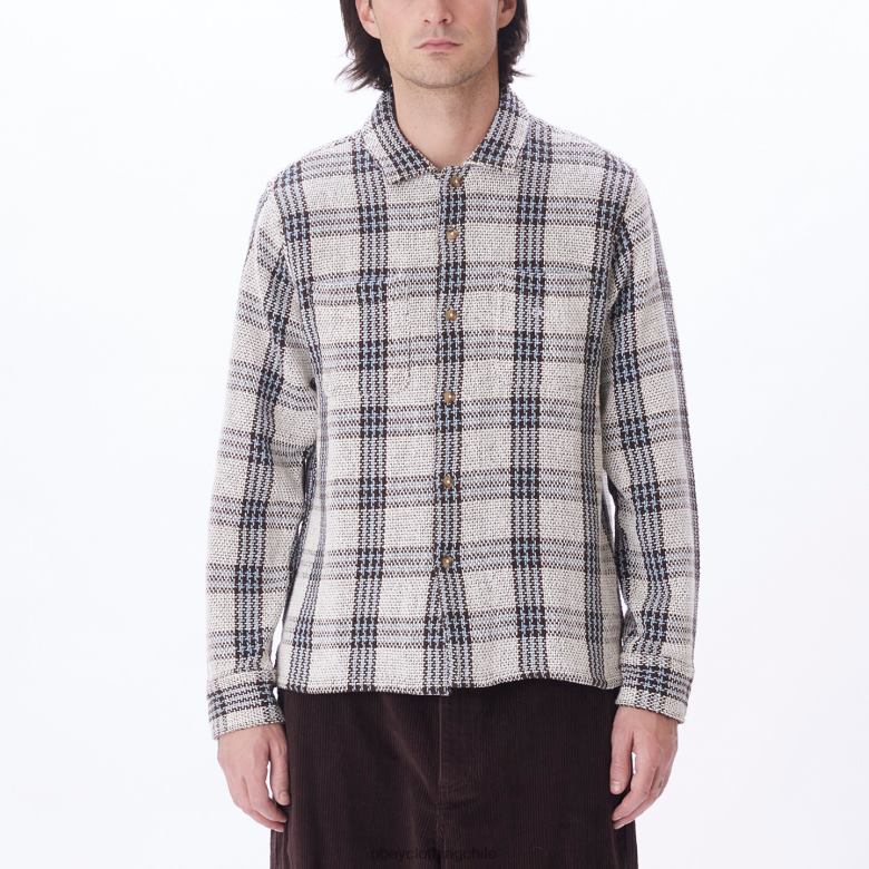 ropa 40VX764 hombres camisa wes OBEY multi sin blanquear
