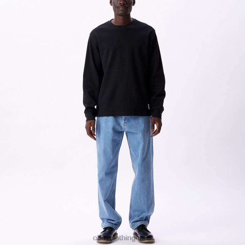 ropa 40VX765 hombres obras establecidas térmicas audaces OBEY negro