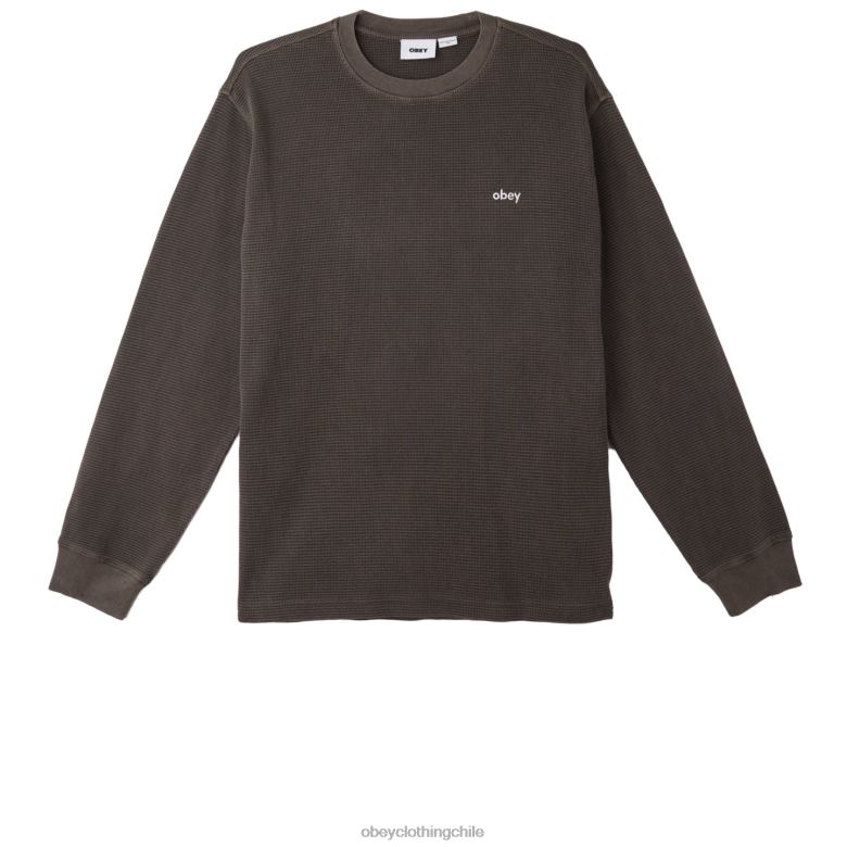 ropa 40VX768 hombres pigmento térmico en minúsculas OBEY pigmento marrón java