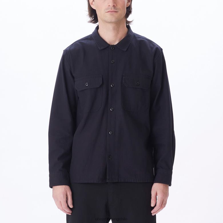 ropa 40VX770 hombres menos camisa OBEY negro