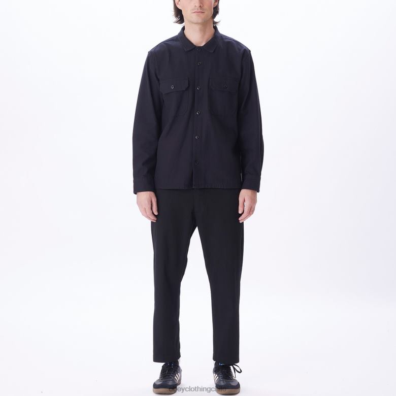 ropa 40VX770 hombres menos camisa OBEY negro