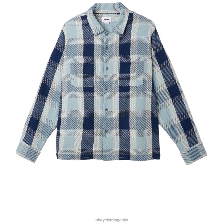 ropa 40VX771 hombres camisa bruce OBEY bueno gris multi