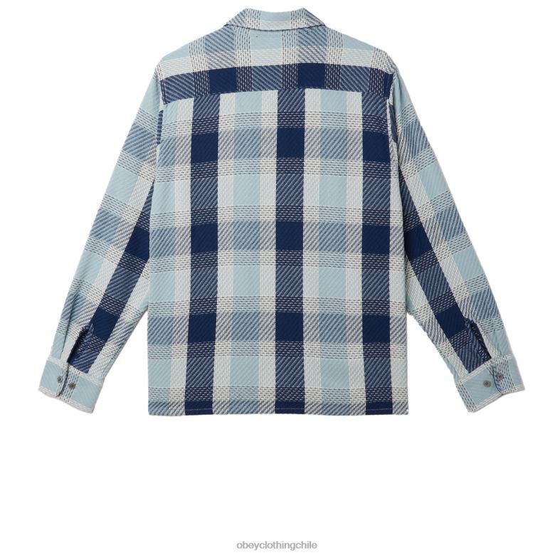ropa 40VX771 hombres camisa bruce OBEY bueno gris multi