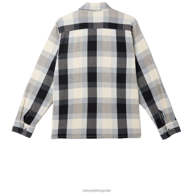 ropa 40VX772 hombres camisa bruce OBEY multi sin blanquear