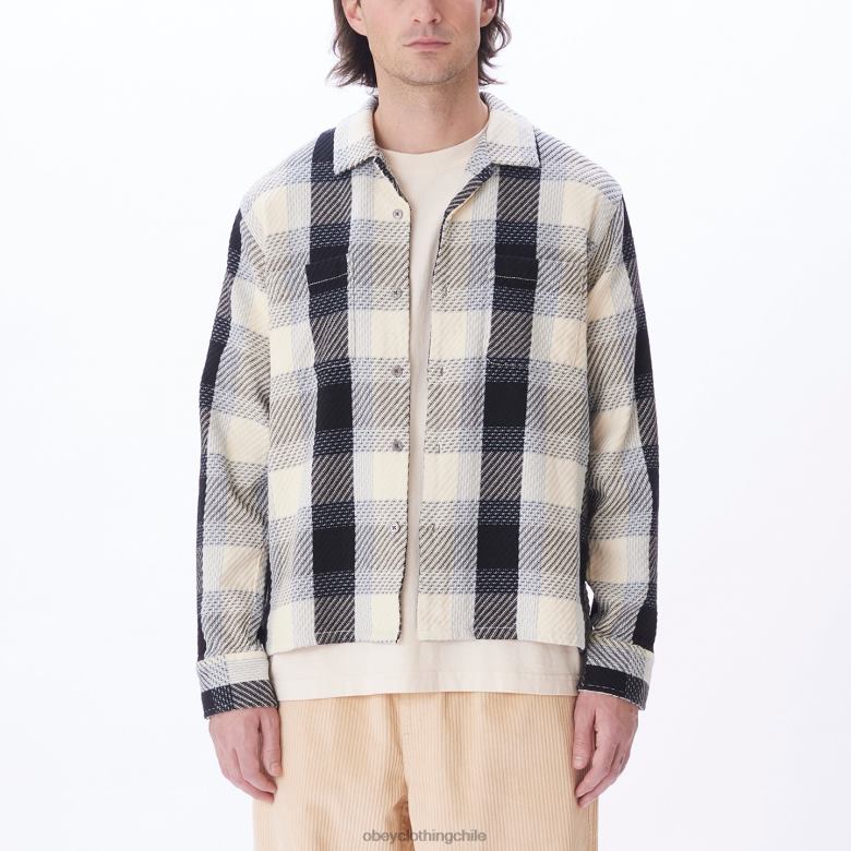 ropa 40VX772 hombres camisa bruce OBEY multi sin blanquear