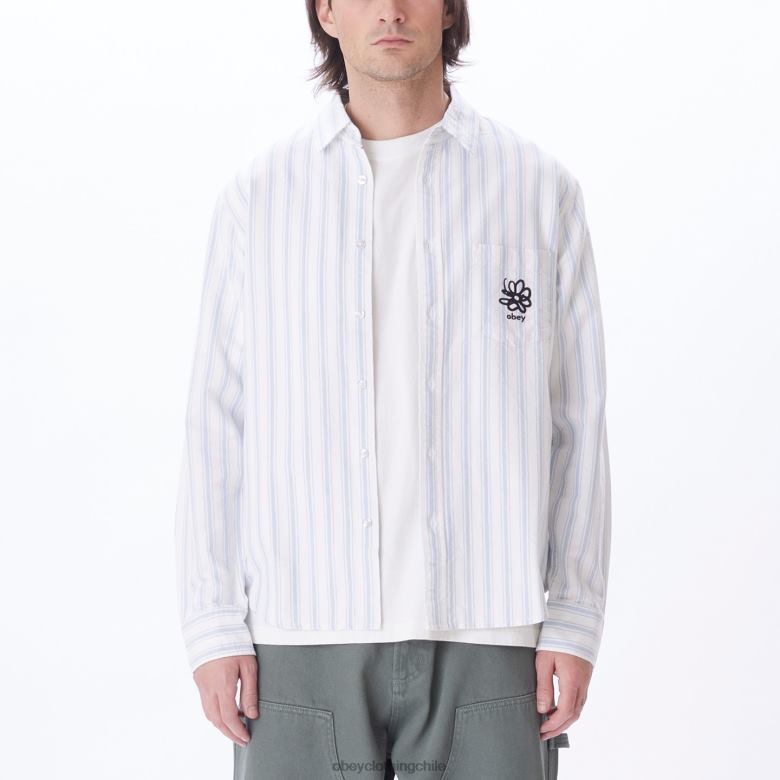 ropa 40VX777 hombres camisa de lucas OBEY bueno gris multi