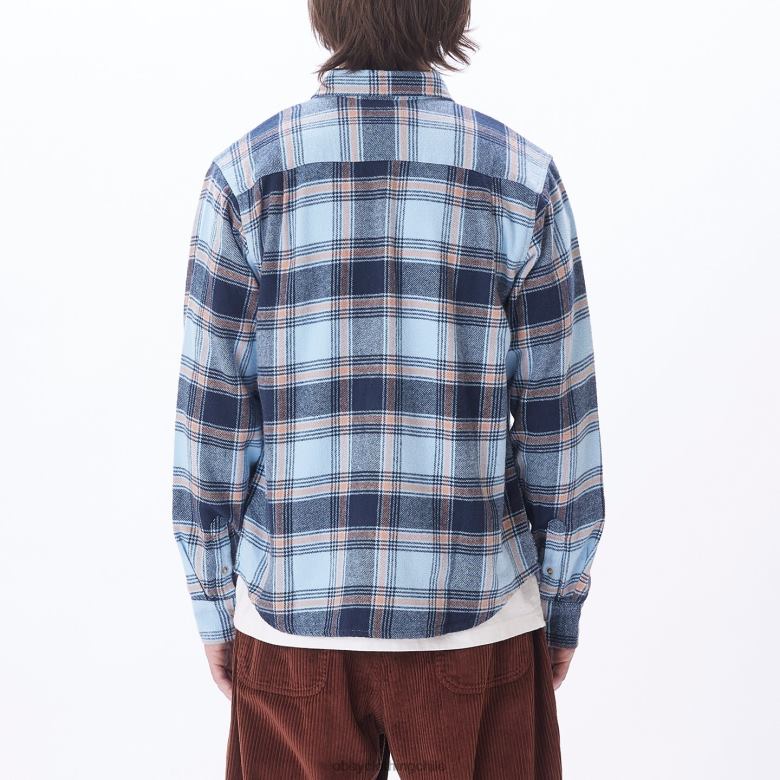 ropa 40VX780 hombres camisa alex OBEY cielo despejado multi