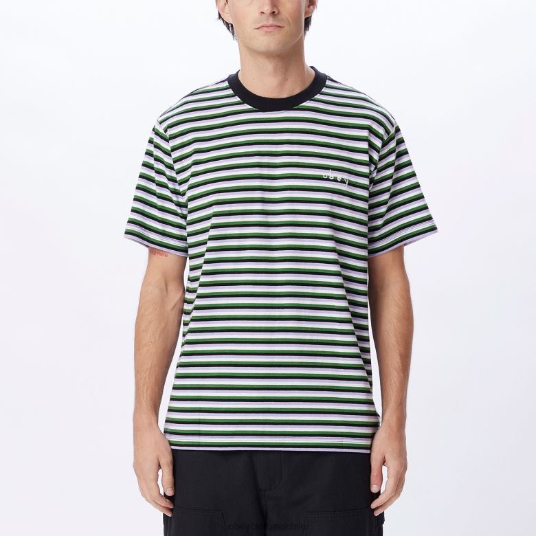 ropa 40VX793 hombres camiseta tributo OBEY negro múltiple