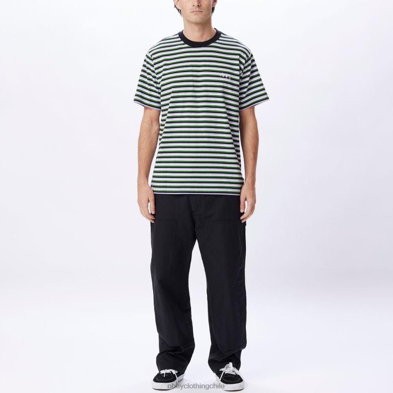 ropa 40VX793 hombres camiseta tributo OBEY negro múltiple