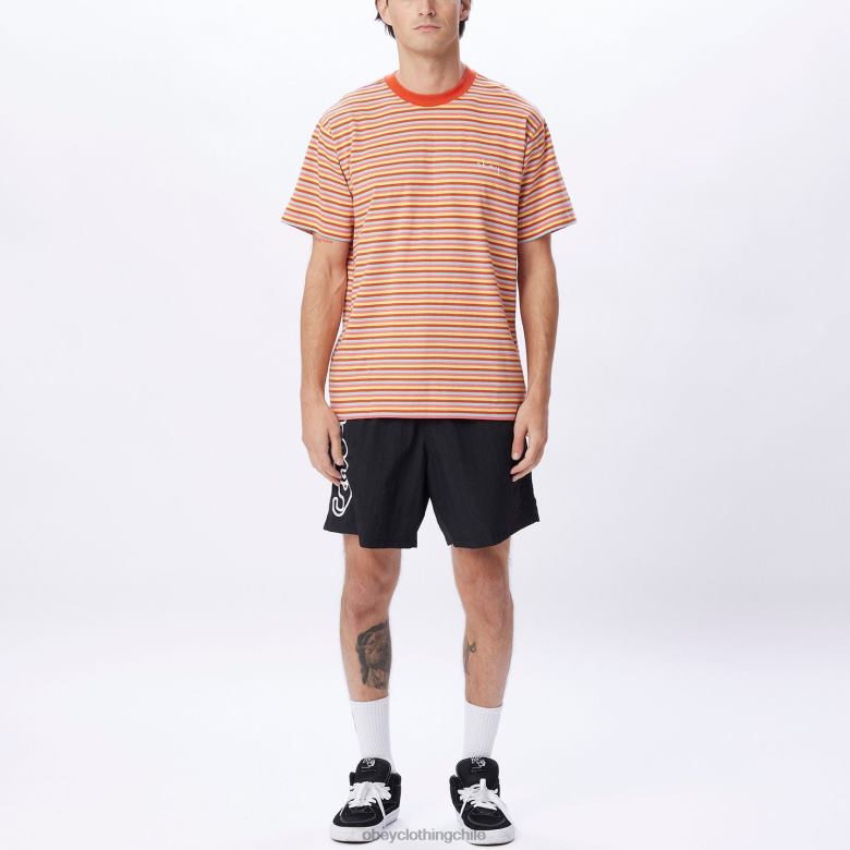 ropa 40VX794 hombres camiseta tributo OBEY roobios multi