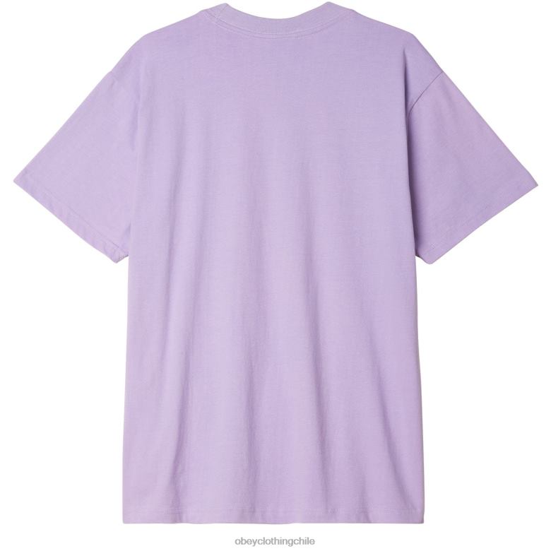 ropa 40VX801 hombres camiseta con bolsillo de puntos OBEY lavanda digital