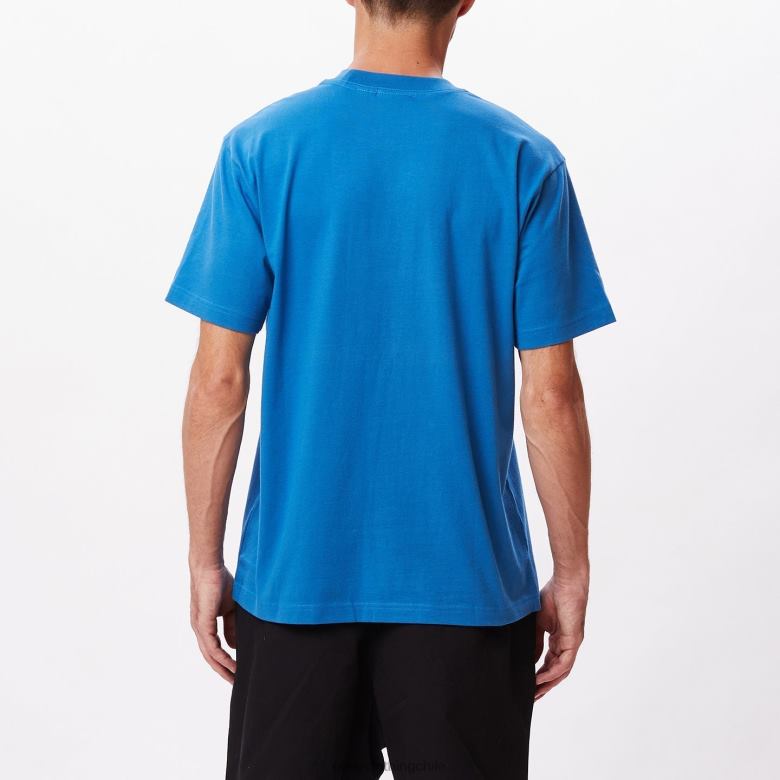 ropa 40VX804 hombres camiseta con bolsillo de puntos OBEY azul atlántico