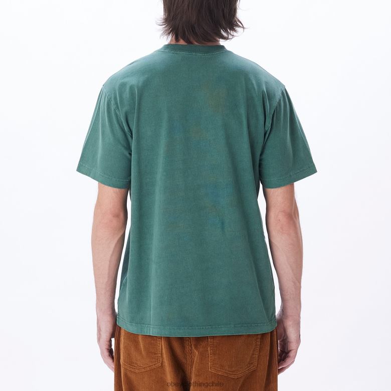 ropa 40VX808 hombres camiseta con pigmentos en minúsculas OBEY pigmento verde aventurina