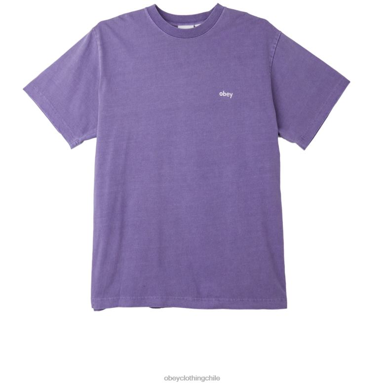 ropa 40VX809 hombres camiseta con pigmentos en minúsculas OBEY pigmento flor de la pasión