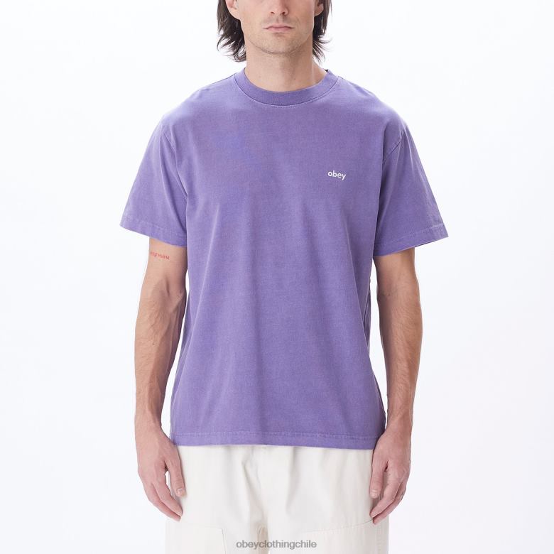 ropa 40VX809 hombres camiseta con pigmentos en minúsculas OBEY pigmento flor de la pasión
