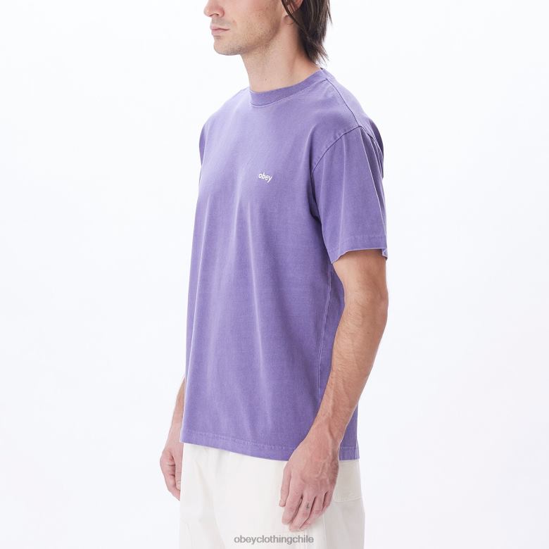 ropa 40VX809 hombres camiseta con pigmentos en minúsculas OBEY pigmento flor de la pasión
