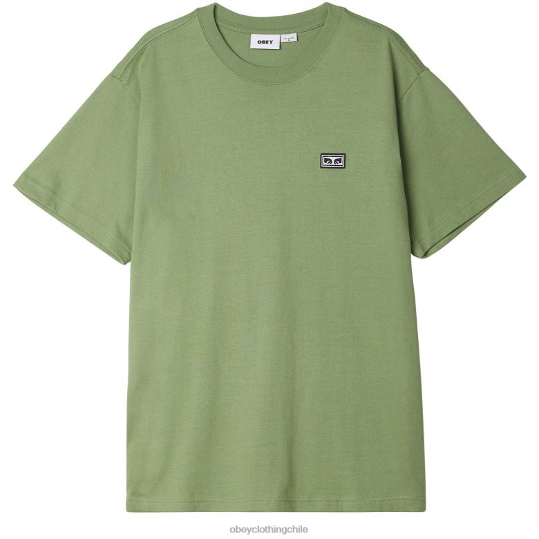 ropa 40VX837 hombres camiseta de ojos de obras establecidas OBEY jade
