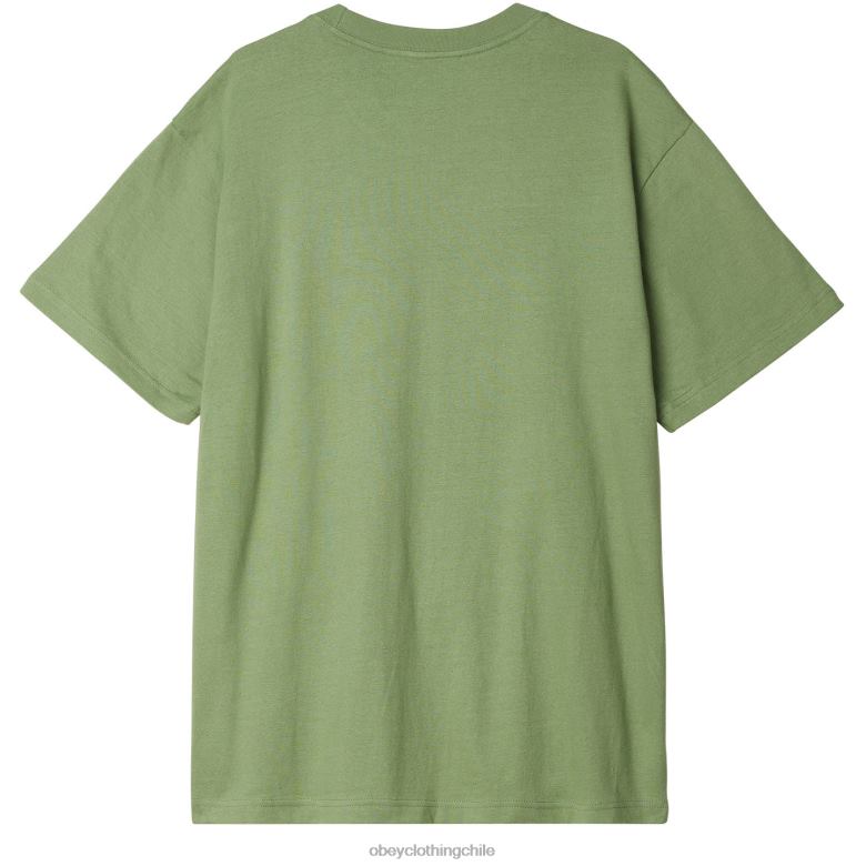 ropa 40VX837 hombres camiseta de ojos de obras establecidas OBEY jade
