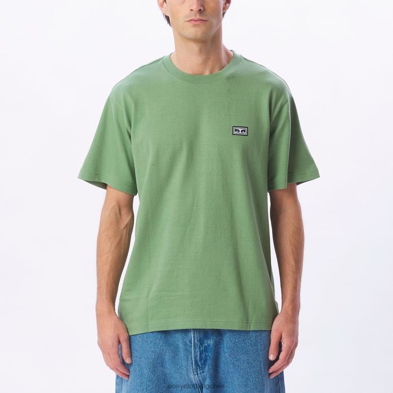ropa 40VX837 hombres camiseta de ojos de obras establecidas OBEY jade