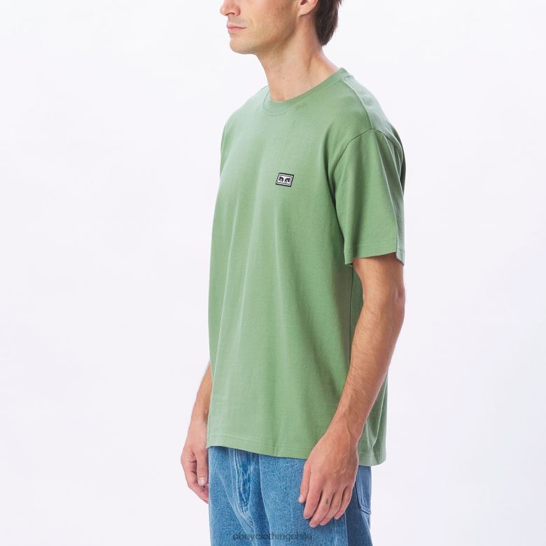 ropa 40VX837 hombres camiseta de ojos de obras establecidas OBEY jade