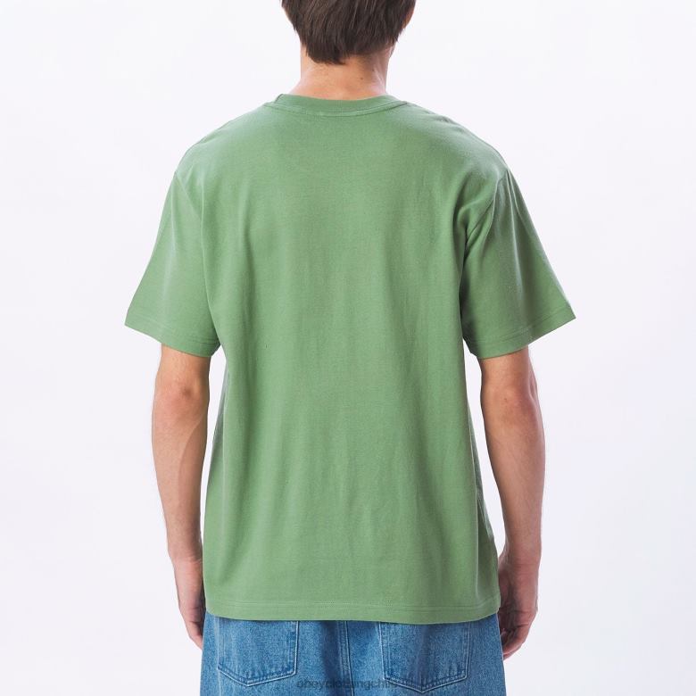 ropa 40VX837 hombres camiseta de ojos de obras establecidas OBEY jade