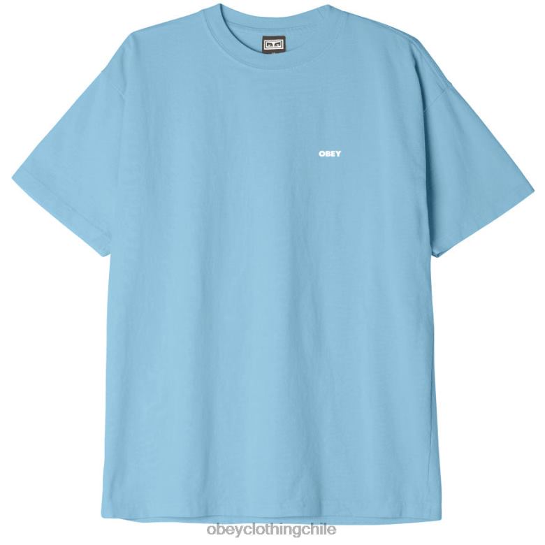ropa 40VX859 hombres camiseta pesada negrita iii OBEY cielo azul