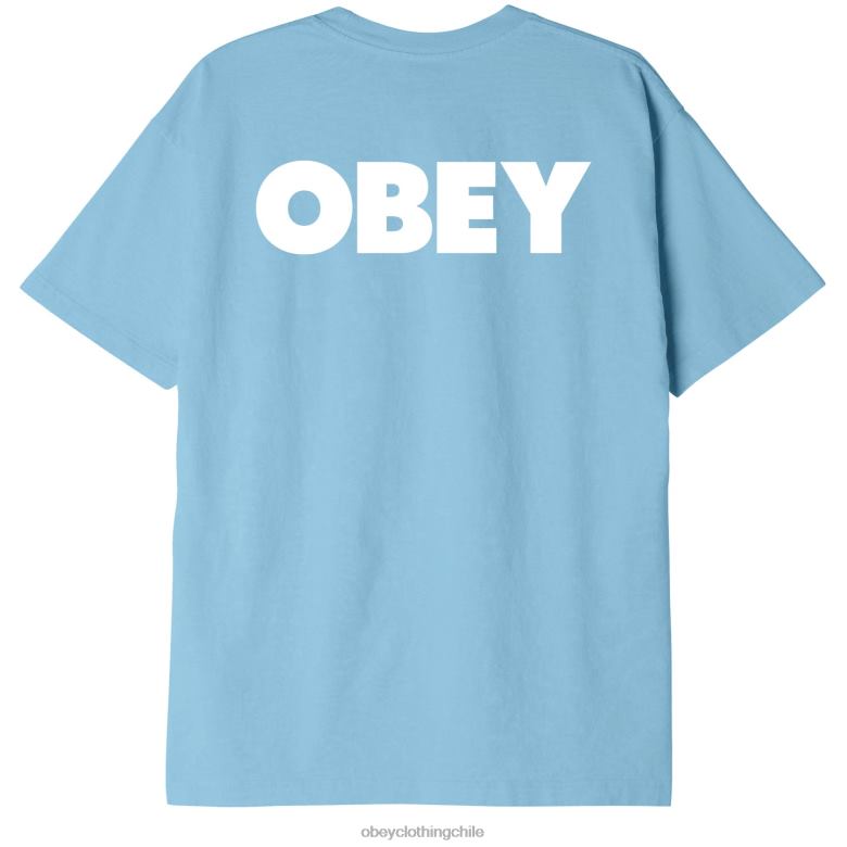 ropa 40VX859 hombres camiseta pesada negrita iii OBEY cielo azul