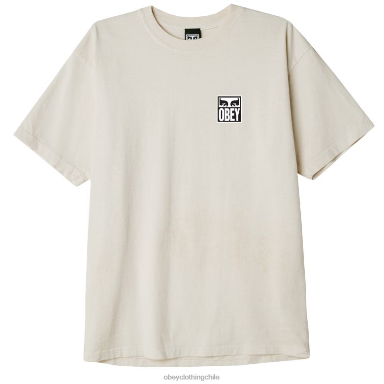 ropa 40VX866 hombres camiseta de peso pesado Eyes Icon II OBEY sagú