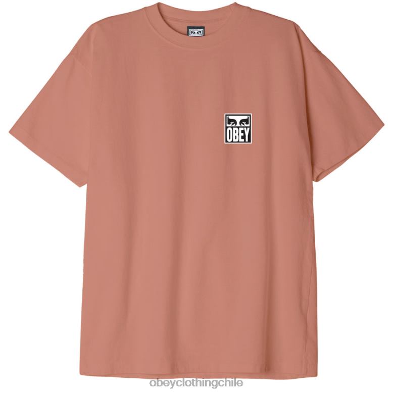 ropa 40VX868 hombres camiseta de peso pesado Eyes Icon II OBEY corcho