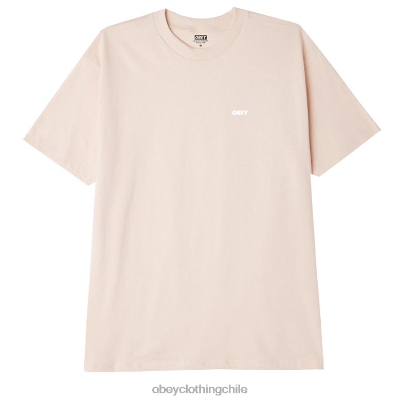 ropa 40VX875 hombres camiseta clásica negrita ii OBEY crema