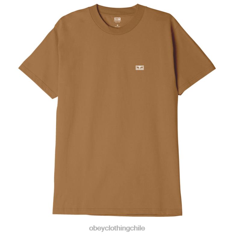 ropa 40VX877 hombres camiseta clásica ojos 3 OBEY azúcar morena