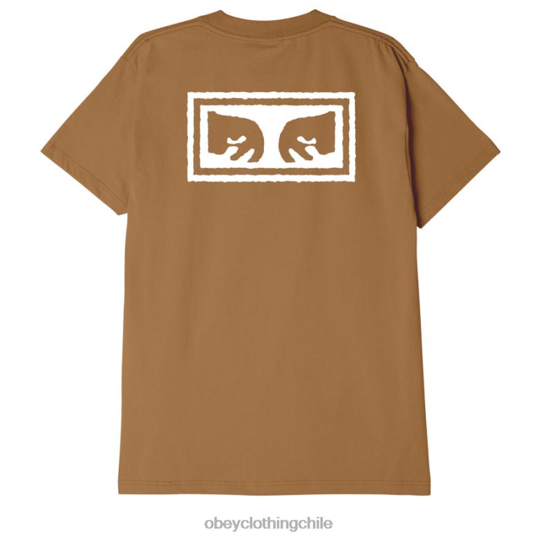 ropa 40VX877 hombres camiseta clásica ojos 3 OBEY azúcar morena