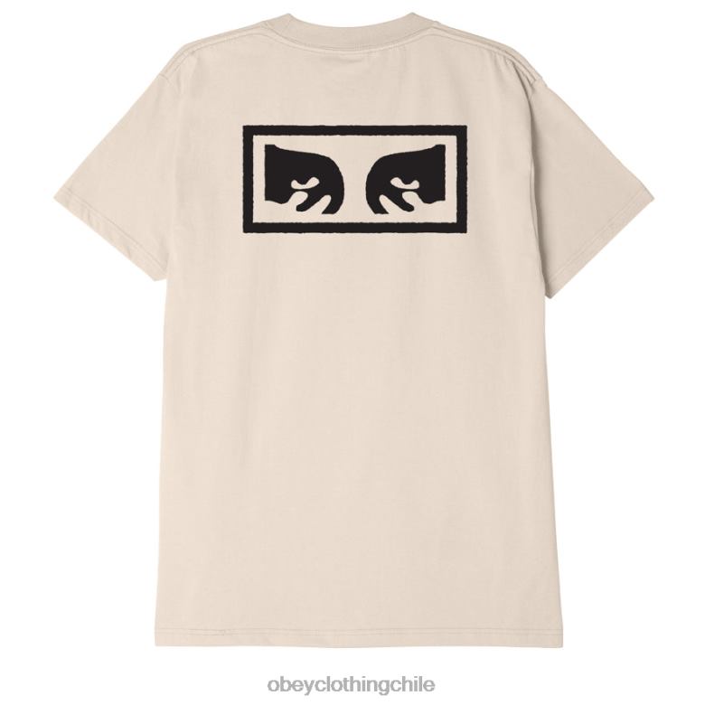 ropa 40VX878 hombres camiseta clásica ojos 3 OBEY crema