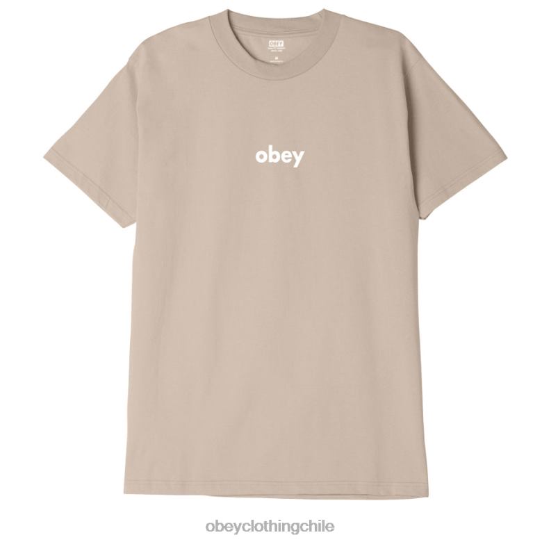 ropa 40VX882 hombres camiseta clásica minúscula ii OBEY arena