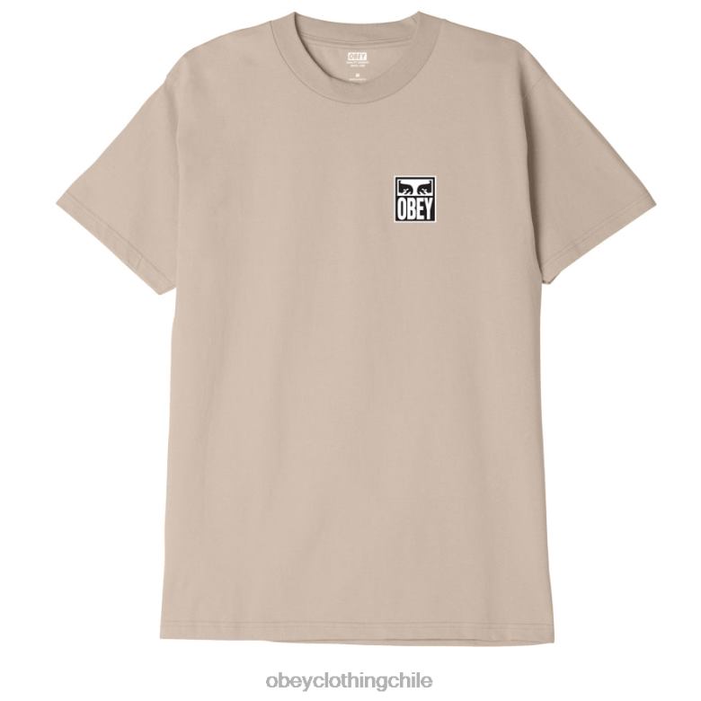 ropa 40VX883 hombres camiseta clásica ojos icono ii OBEY arena
