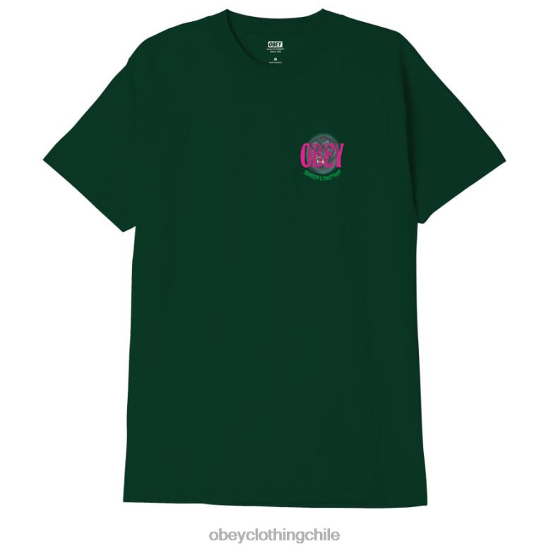 ropa 40VX886 hombres camiseta clásica buscar y destruir tigre OBEY bosque verde