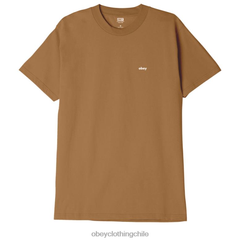 ropa 40VX888 hombres camiseta clásica de construcción OBEY azúcar morena