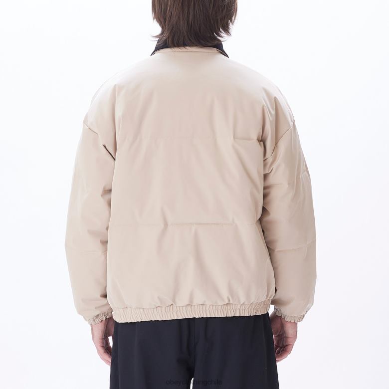 ropa 40VX820 hombres chaqueta susurra OBEY gris pluma multicolor