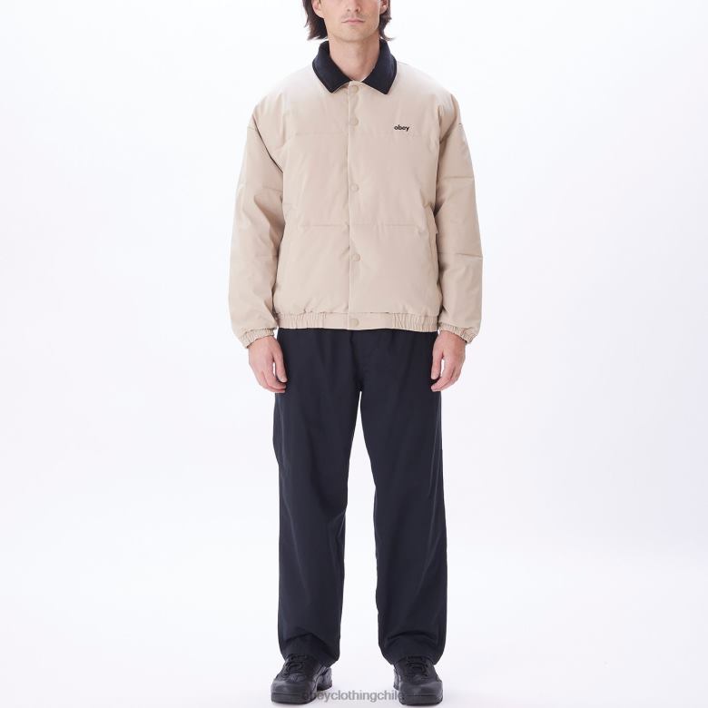 ropa 40VX820 hombres chaqueta susurra OBEY gris pluma multicolor